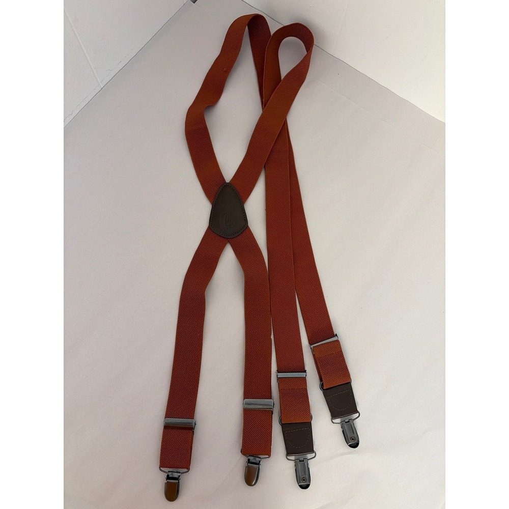 Chef Works Suspenders Men One Size Clay Orange Excellent Urban Collection X-Back